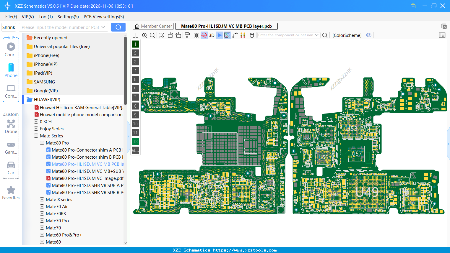 Mate80 Pro-HL1SDJM VC MB PCB Layer